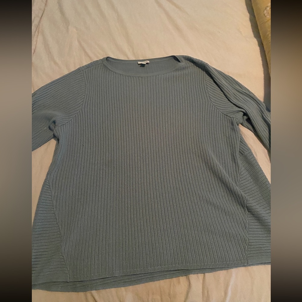 J JILL TEAL SWEATER